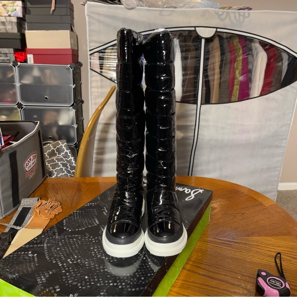 SOLD Sam Edelman Black Camora Puffer Knee High Waterproof Winter Boots/Booties - Picture 12 of 15